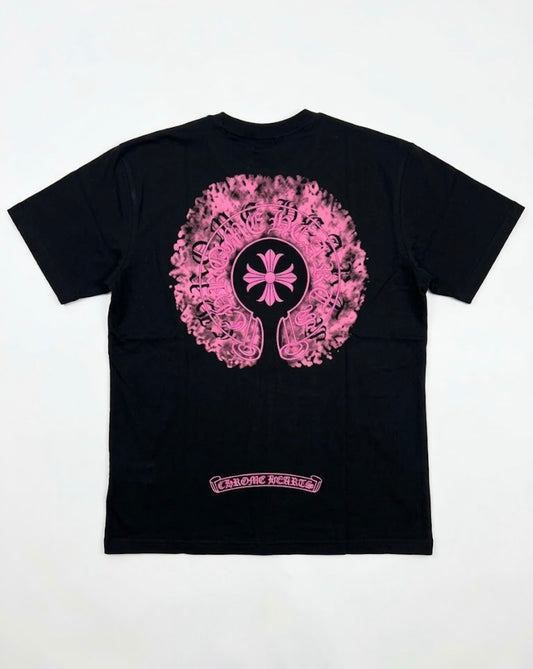 Chromehearts Embroidered Tshirt Pink