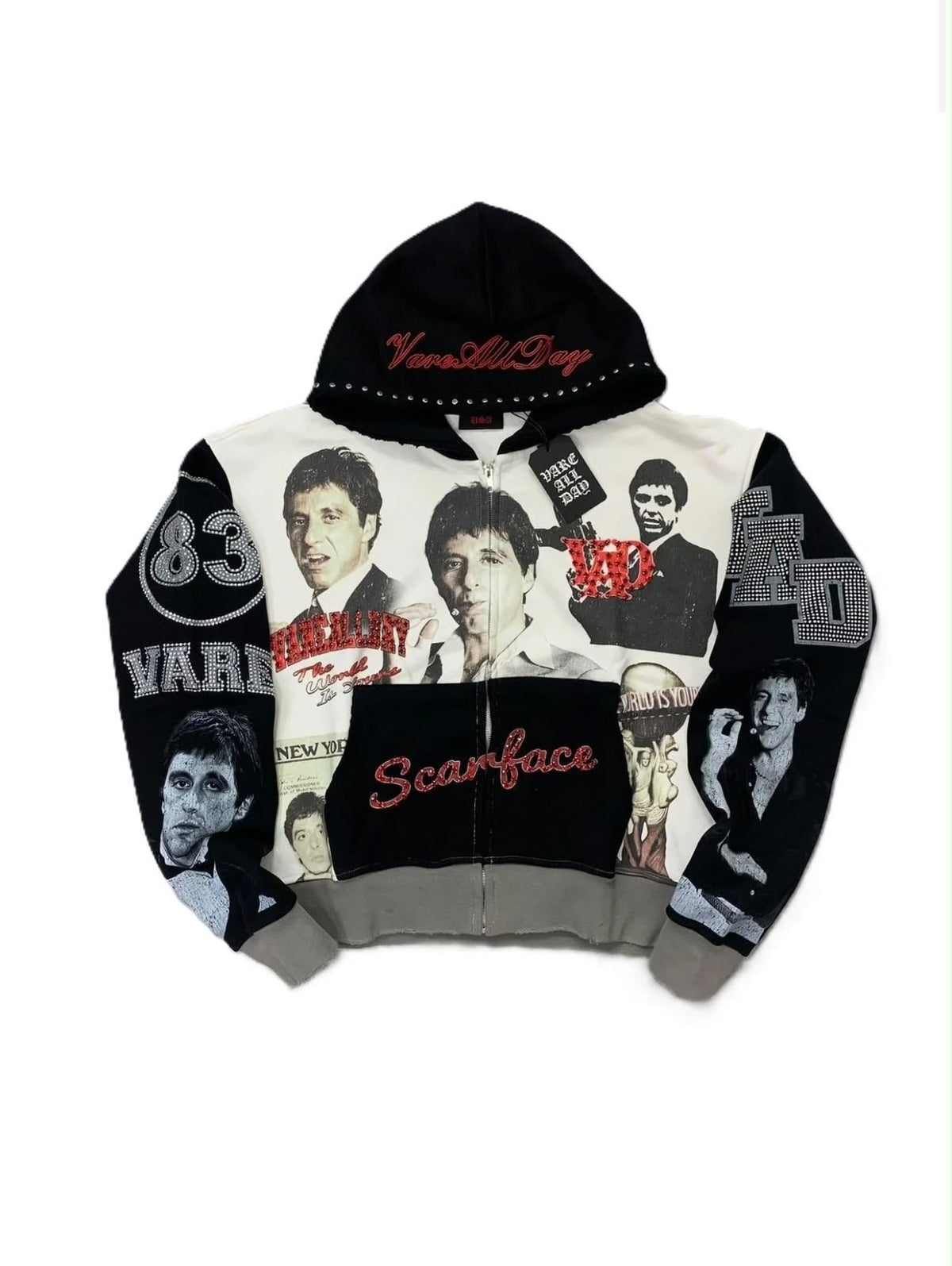 Vare all Day Scarface Hoodie black/white