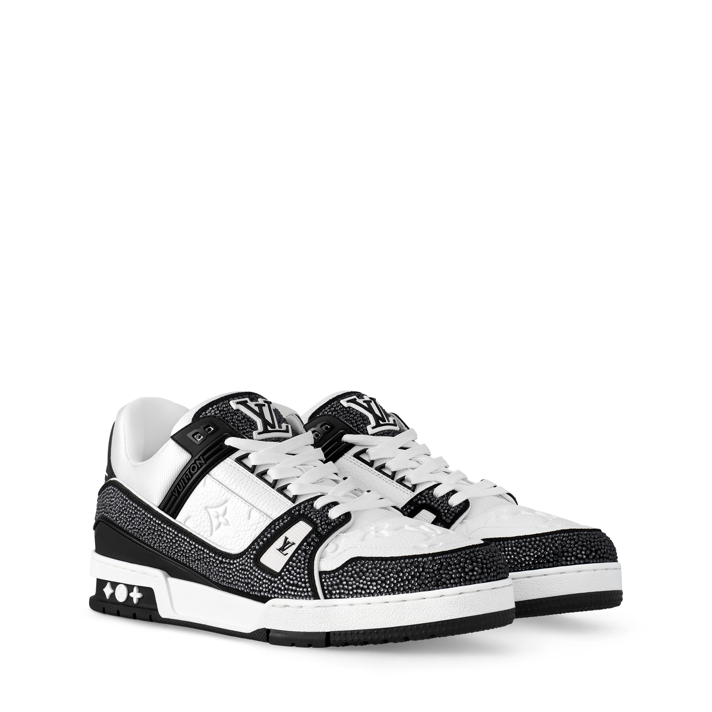 Louis Vuitton Trainer Rhinestone Black