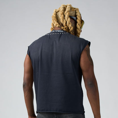 DUAA SQUAD CUTOFF BLACK TSHIRT