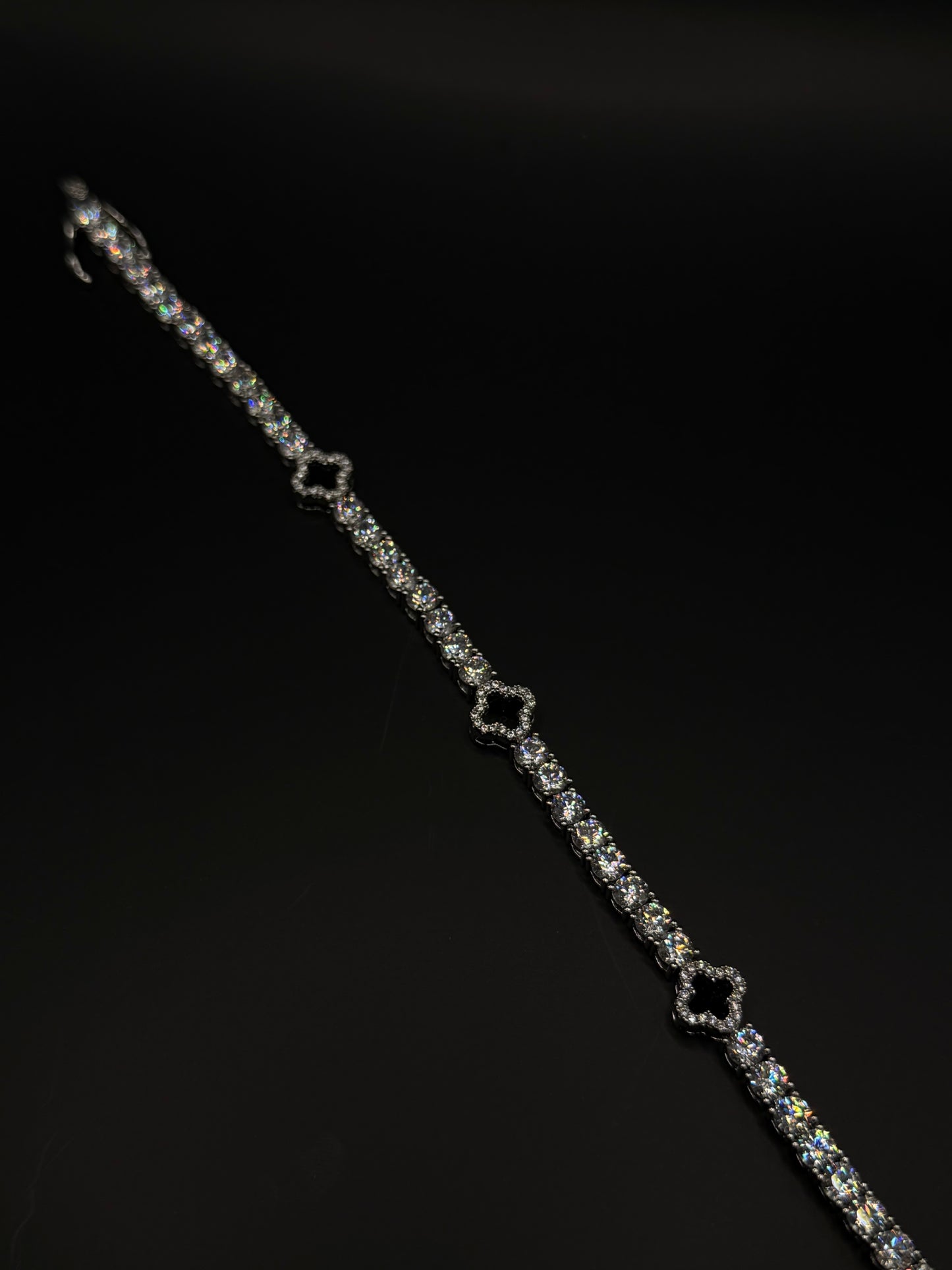 Four Leaf Clover Bracelet Silver