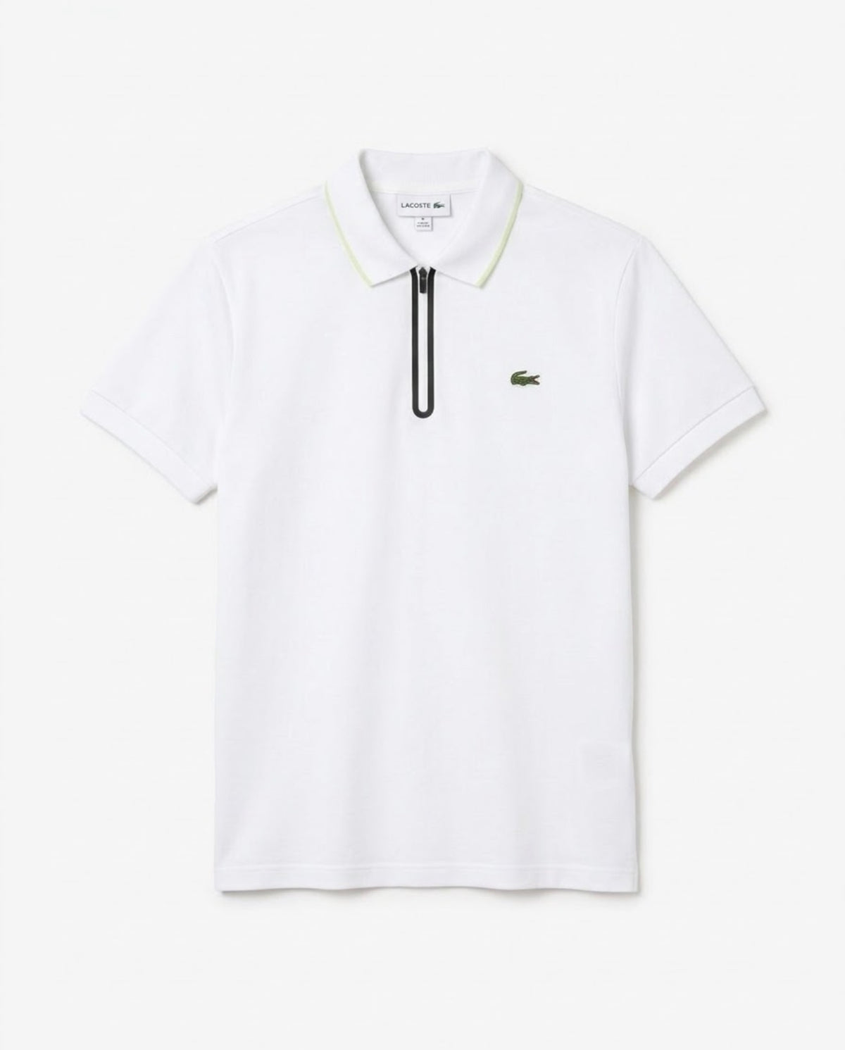 LACOSTE Tipo polo blanca Zipper