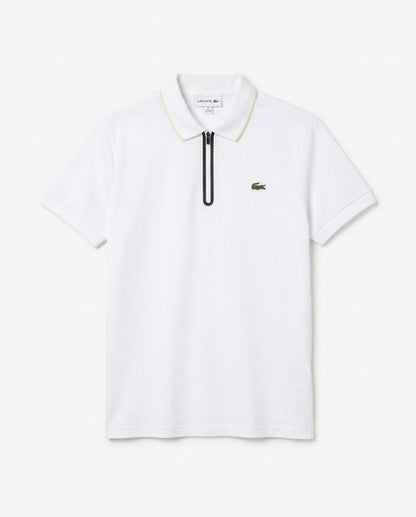 LACOSTE Tipo polo blanca Zipper