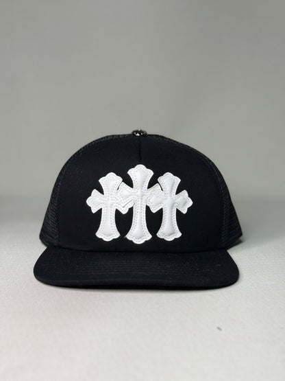 CHROMEHEARTS CEMENTERY TRUCKER HAT BLACK