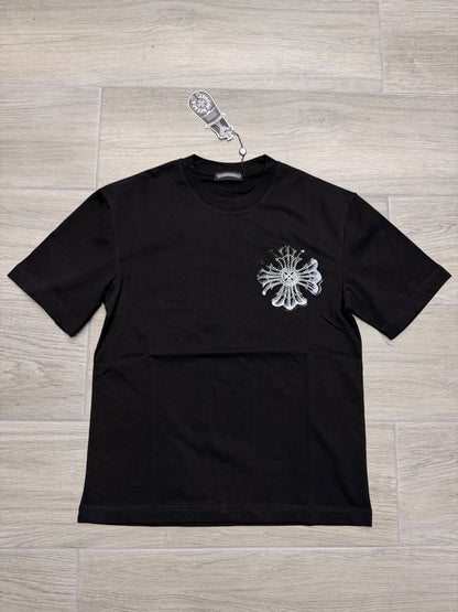 CHROMEHEARTS PRINT LOGO BLACK TSHIRT