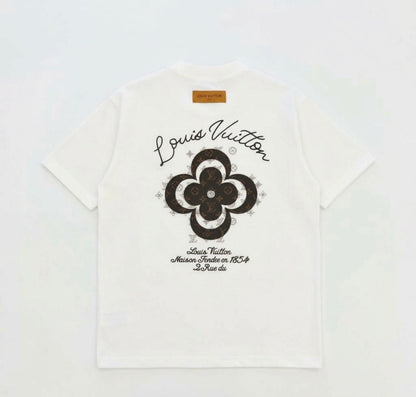 Louis Vuitton Rue big logo white tee