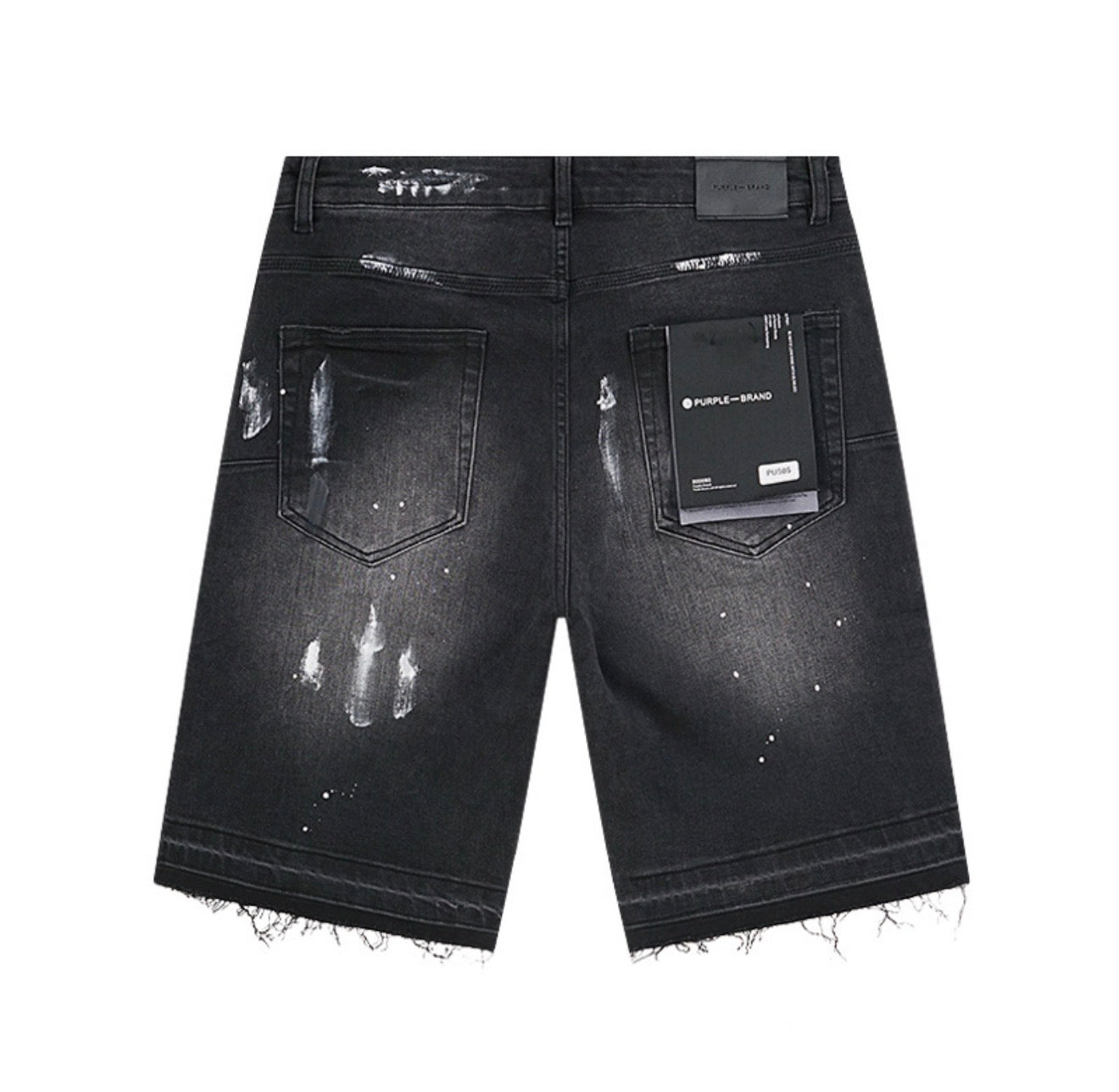 PURPLE SHORT BLACK PU505