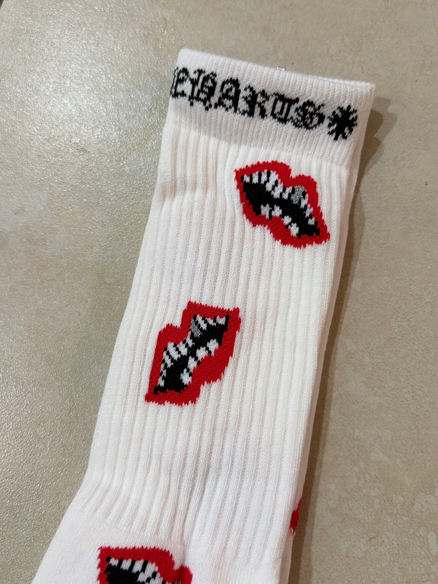 Chrome Hearts "Matty Boy" Lips White/Red