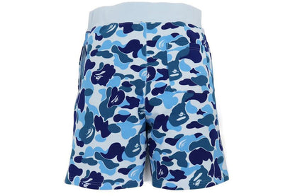 Bape ABC CAMO SHARK SWEAT SHORTS MENS Blue