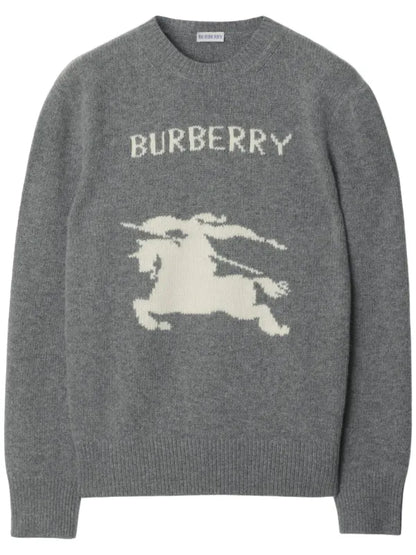Burberry knight wool sweater Grey