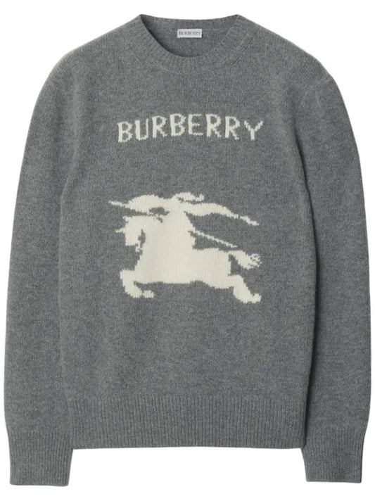 Burberry knight wool sweater Grey