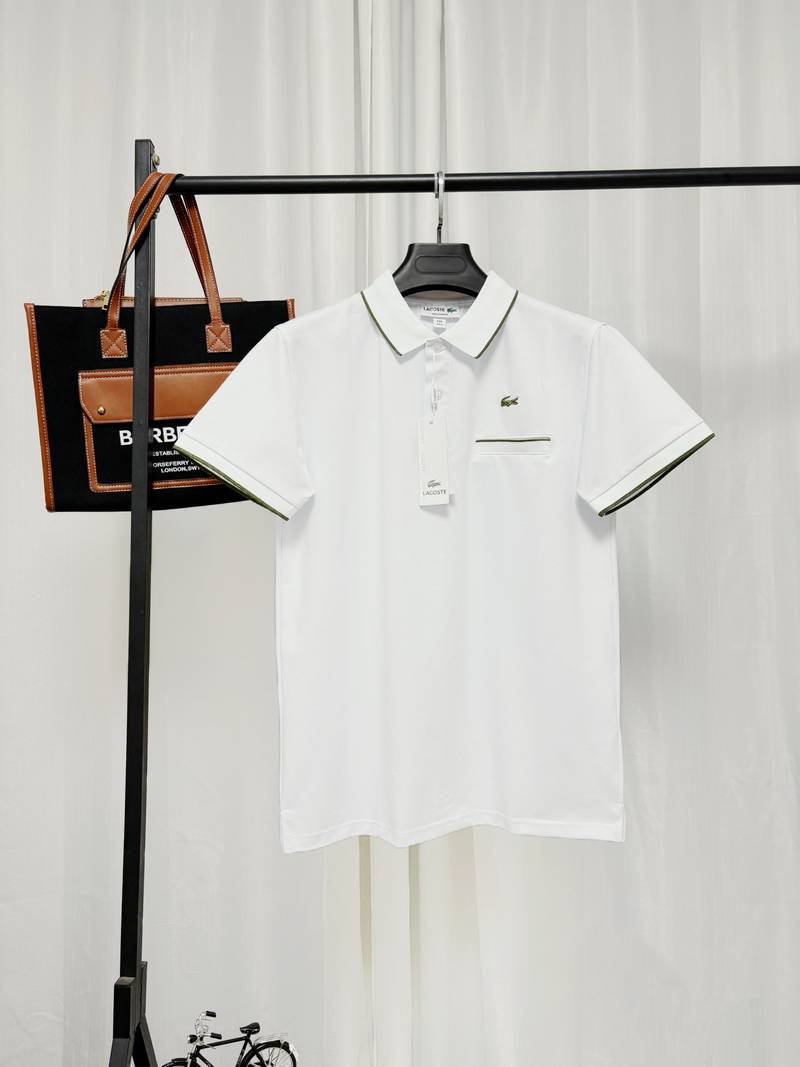 LACOSTE tipo polo bolsita blanca