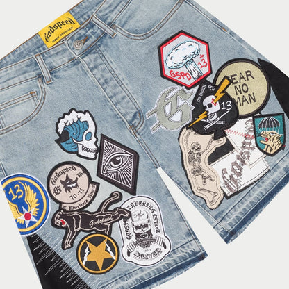 Godspeed Patchwork Denim V2 Shorts