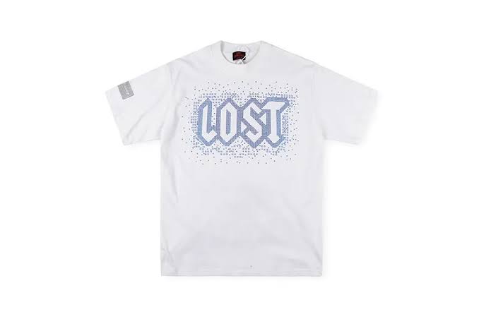 Lost Rhinestone white Tshirt