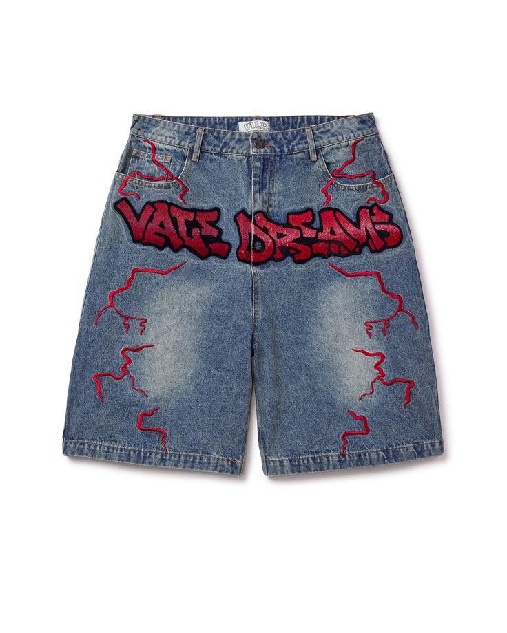 Valley Short Thunder red Denim