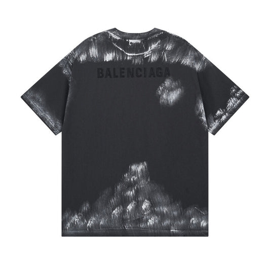 BALENCIAGA DISTRESSED GRAPHIC TEE