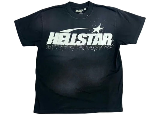 HELLSTAR RHINESTONE CLASSIC BLACK TSHIRT