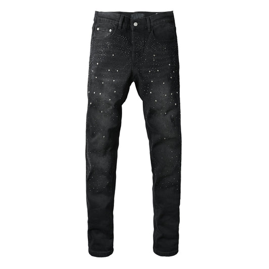 PURPLE BRAND JEANS BLACK PU9130