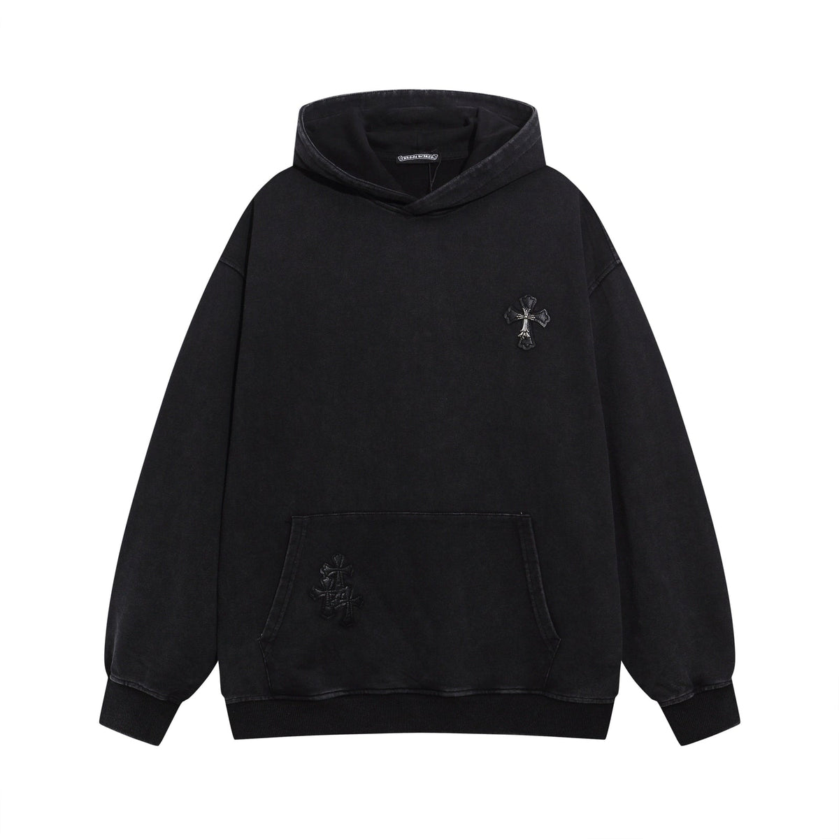 CHROMEHEARTS RHINESTONE BLACK HOODIE