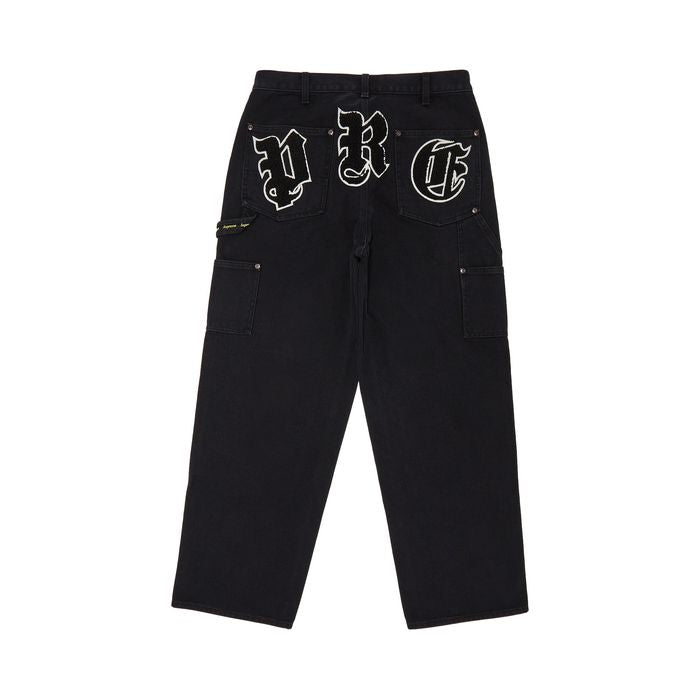 Supreme Old English Canvas Double Knee Painter Pant 'Black'