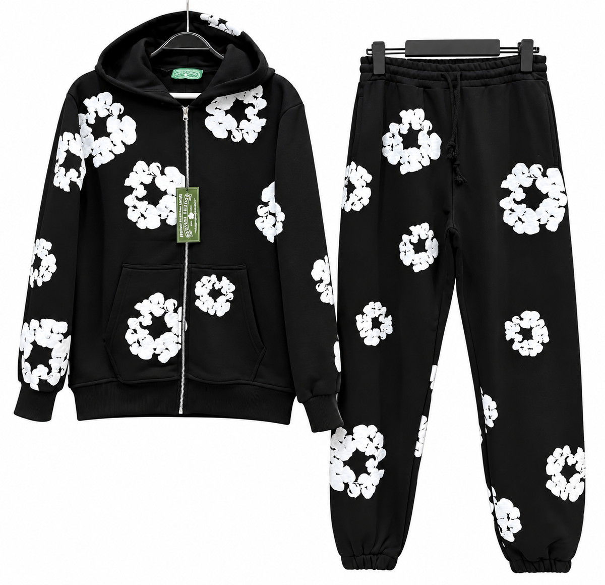 DENIM TEARS FULL ZIP BLACK SET