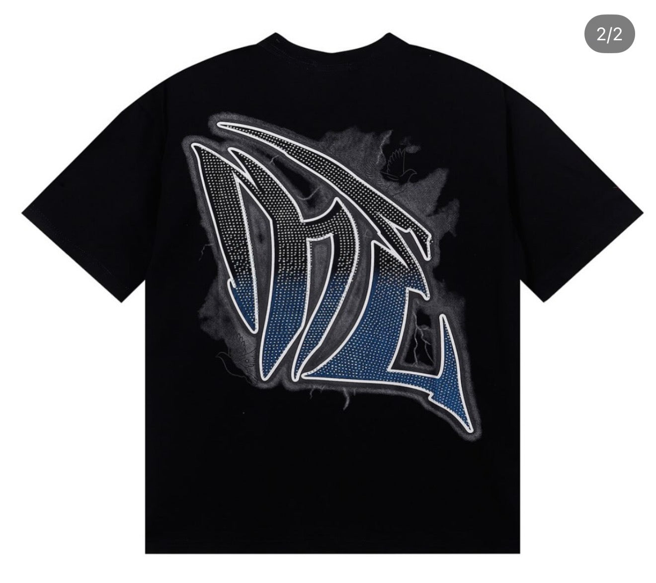 MIXED EMOTION ANGEL BLACK TEE