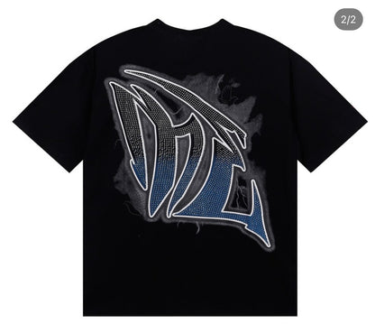 MIXED EMOTION ANGEL BLACK TEE