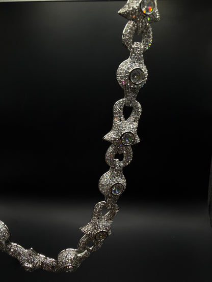 Iced Star Link Chain