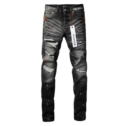 PURPLE GREY WASH PANT PU101