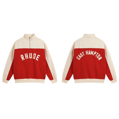 RHUDE EAST HAMPTON RED FLEECE