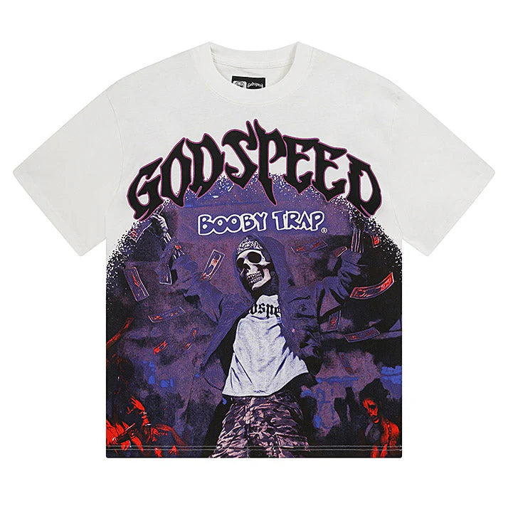 GODSPEED BOOBY TRAP WHITE TEE