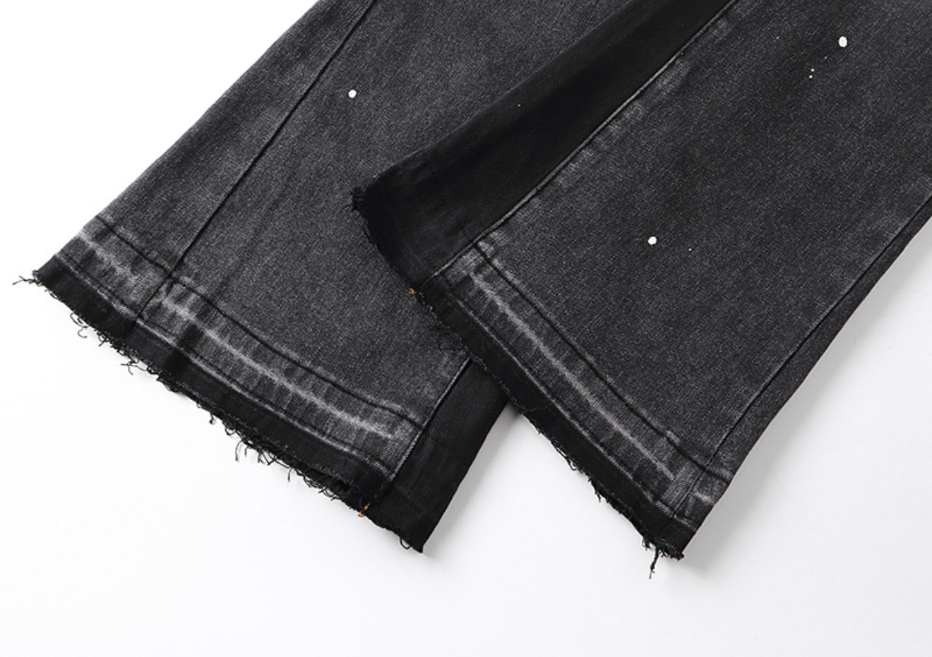 Purple Jeans black Flared PU178