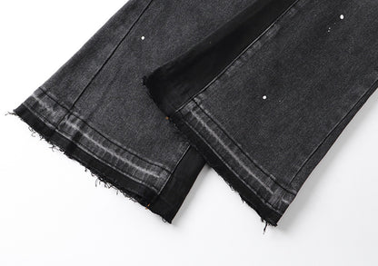 Purple Jeans black Flared PU178