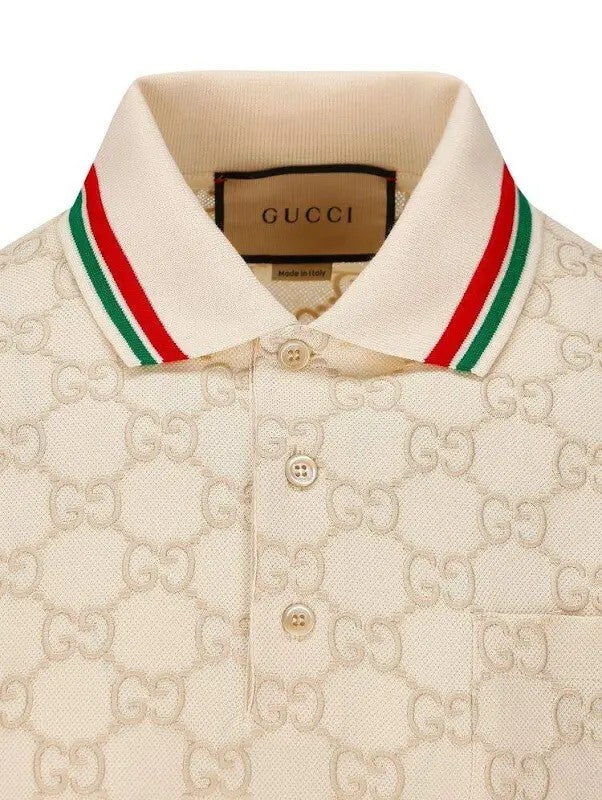 Gucci Stretch Cotton Piquet Polo