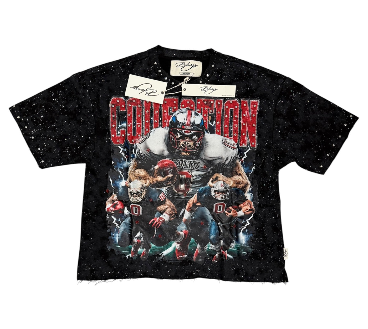 BKYS Double Zero Black Cropped Shirt - Urban Streetwear