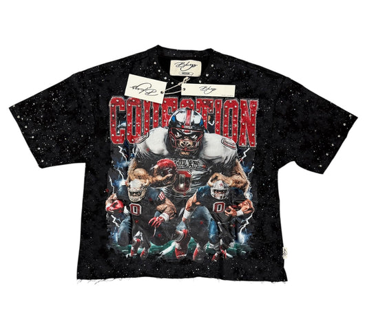 BKYS Double Zero Black Cropped Shirt - Urban Streetwear