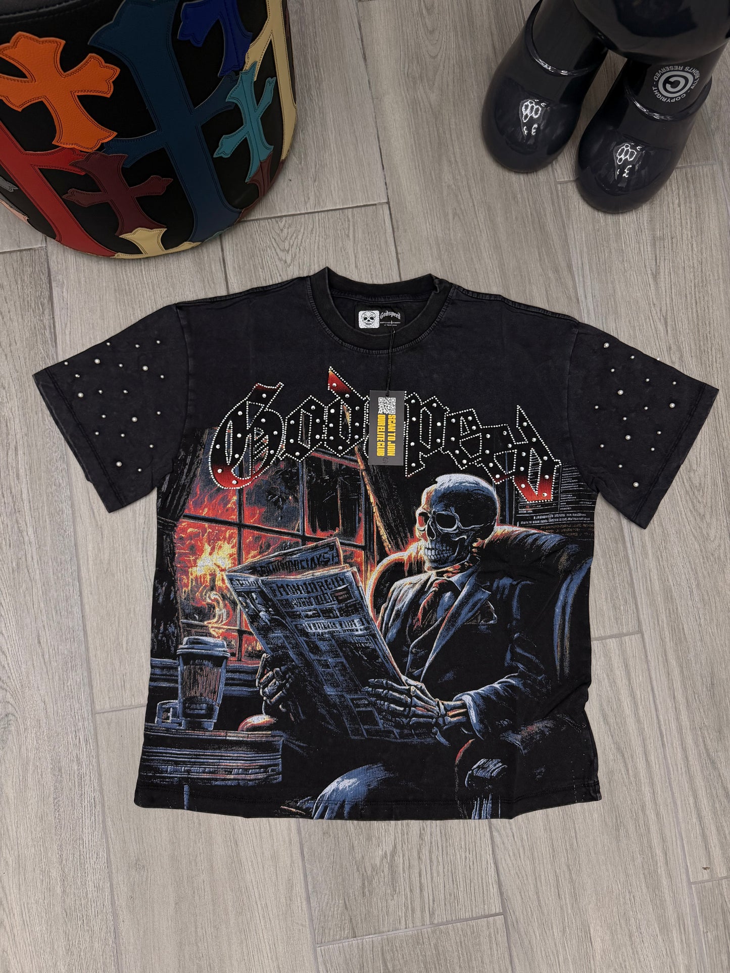 Godspeed Black Monday Thermal Long-Sleeve T-Shirt 'Black Wash'