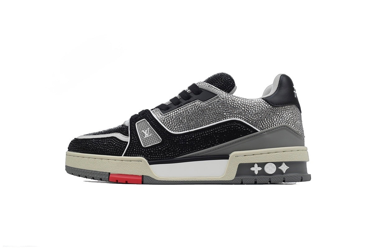 Louis Vuitton Trainer Rhinestone Black/Grey
