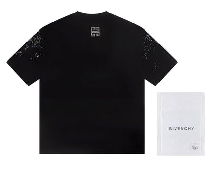 GIVENCHY RHINESTONE BLACK TEE