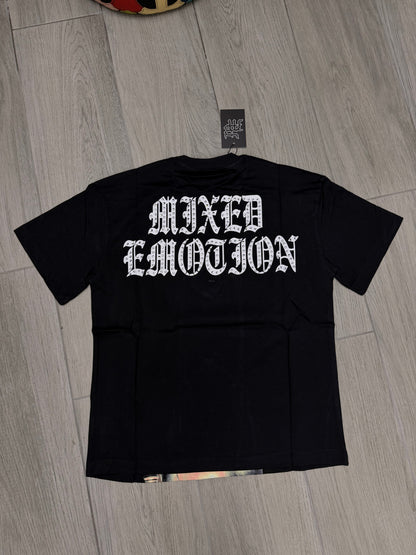 Mixed Emotion Boy with a bow Black Tshirt