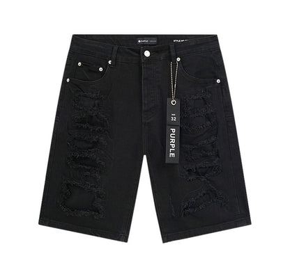 PURPLE BRAND SHORT BLACK PU502