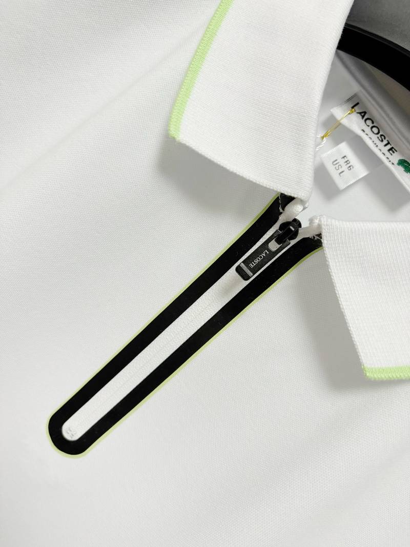 LACOSTE Tipo polo blanca Zipper