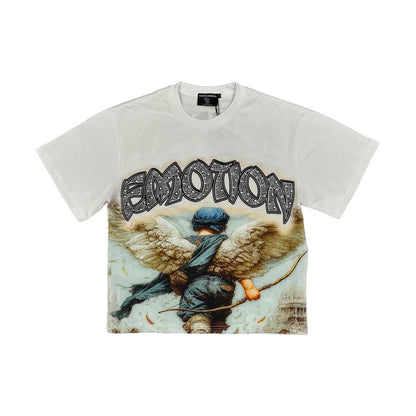Mixed Emotion Arch angel white tee