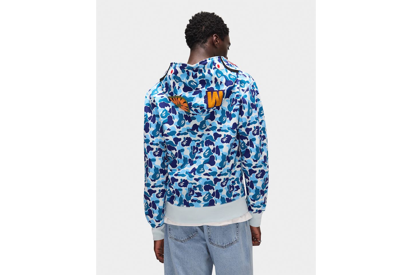 BAPE SHARK HOODIE BLUE