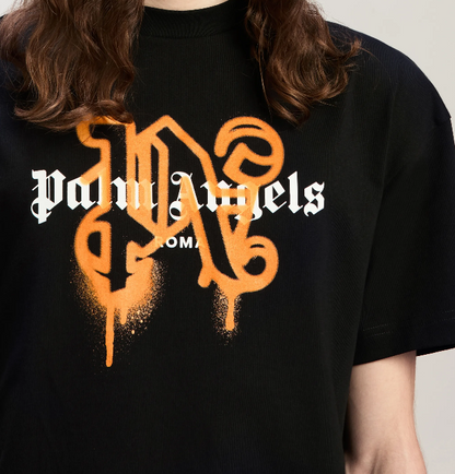 TSHIRT PALM ANGELS MONOGRAM SPRAY CITY