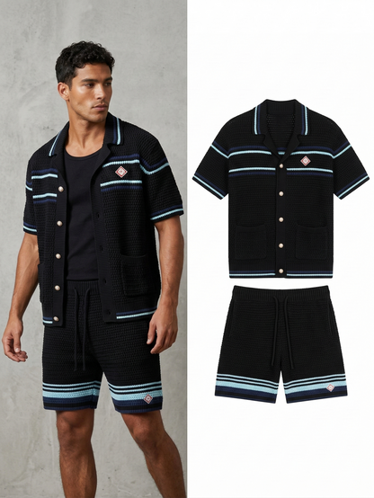 Casa Blanca Tennis crochet short sleeve