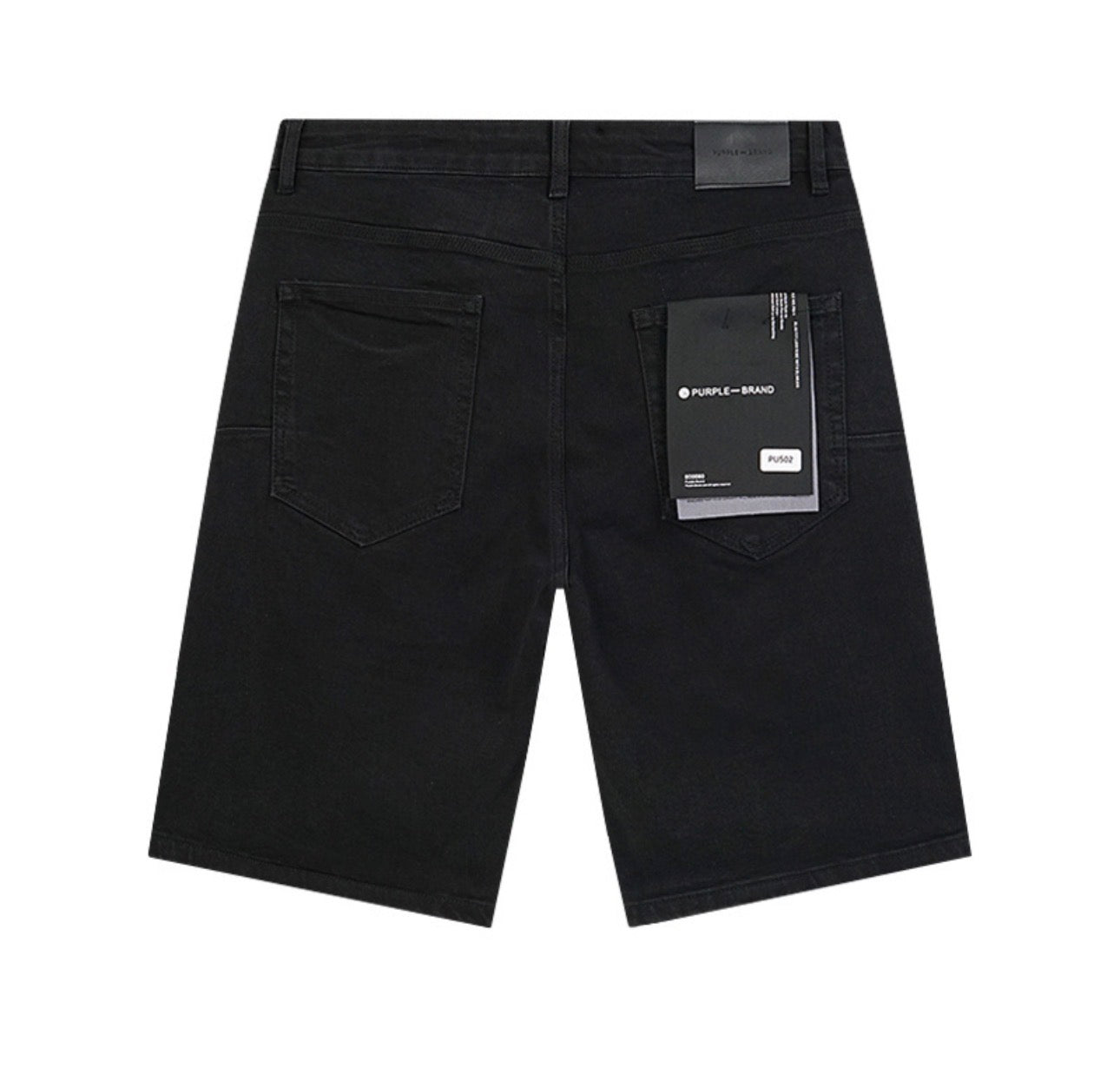 PURPLE BRAND SHORT BLACK PU502