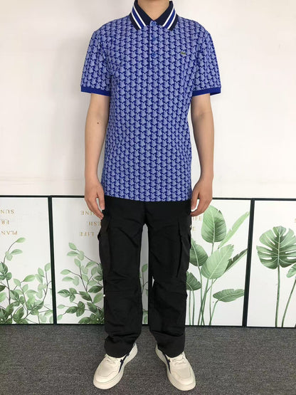 LACOSTE tipo polo monogram azul