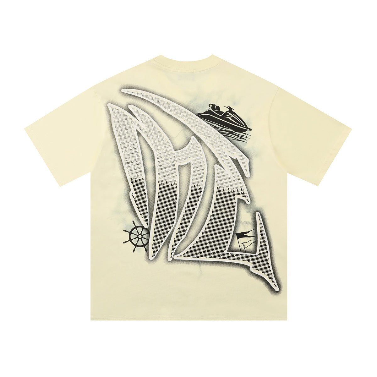 MIXED EMOTION JETSKI CREAM TSHIRT