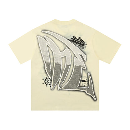 MIXED EMOTION JETSKI CREAM TSHIRT